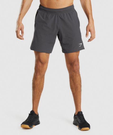 Men's Gymshark Apex 8" Function Shorts Dark Grey | NZ 1EYJTZ